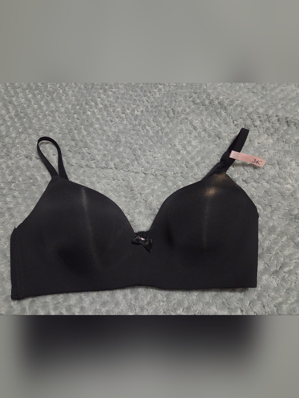 La Vie En Rose Black Seamless Lightly Padded Bra
